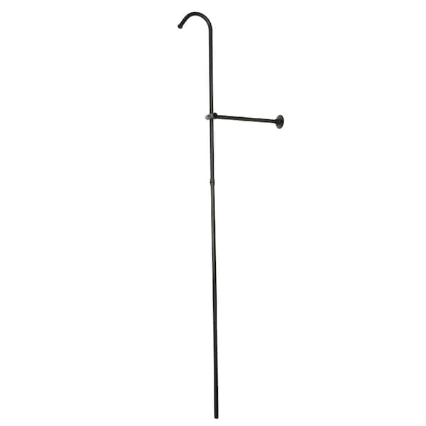 Vintage Shower Riser Only W/ Wall Support, Oil Rubbed Bronze